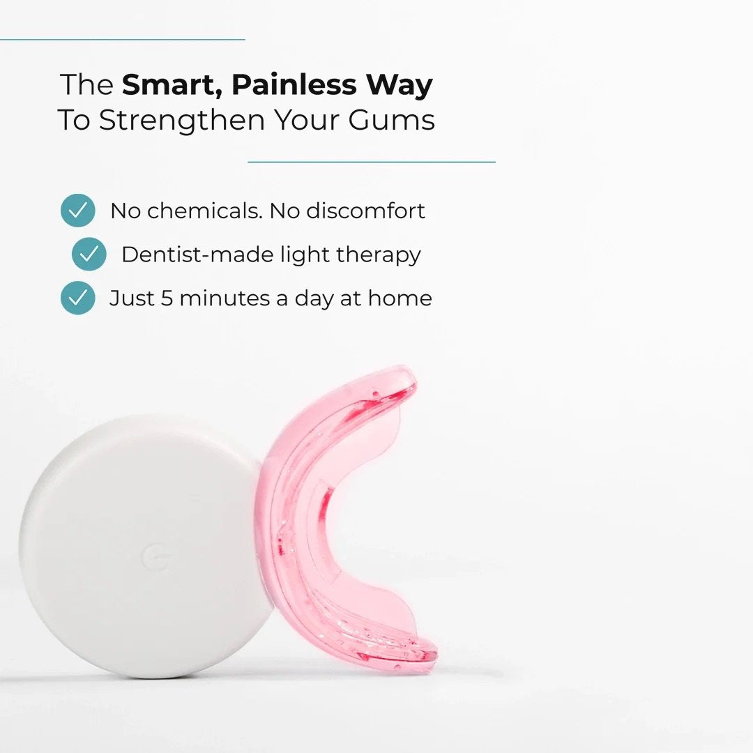 Genvita Pro dental light therapy device for strengthening gums, painless and chemical-free, 5 minutes daily use at home